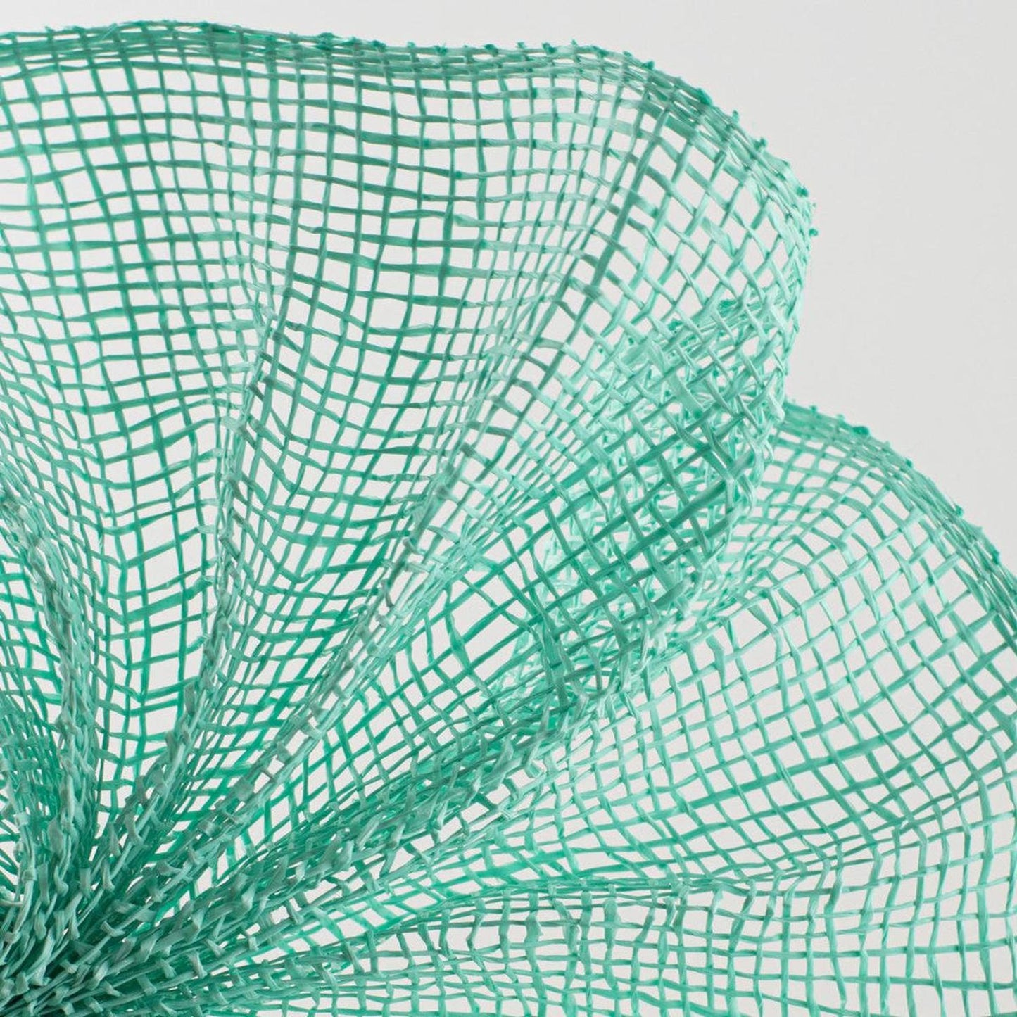 10" Poly Burlap Mesh Ribbon: Mint Green (10 Yards)