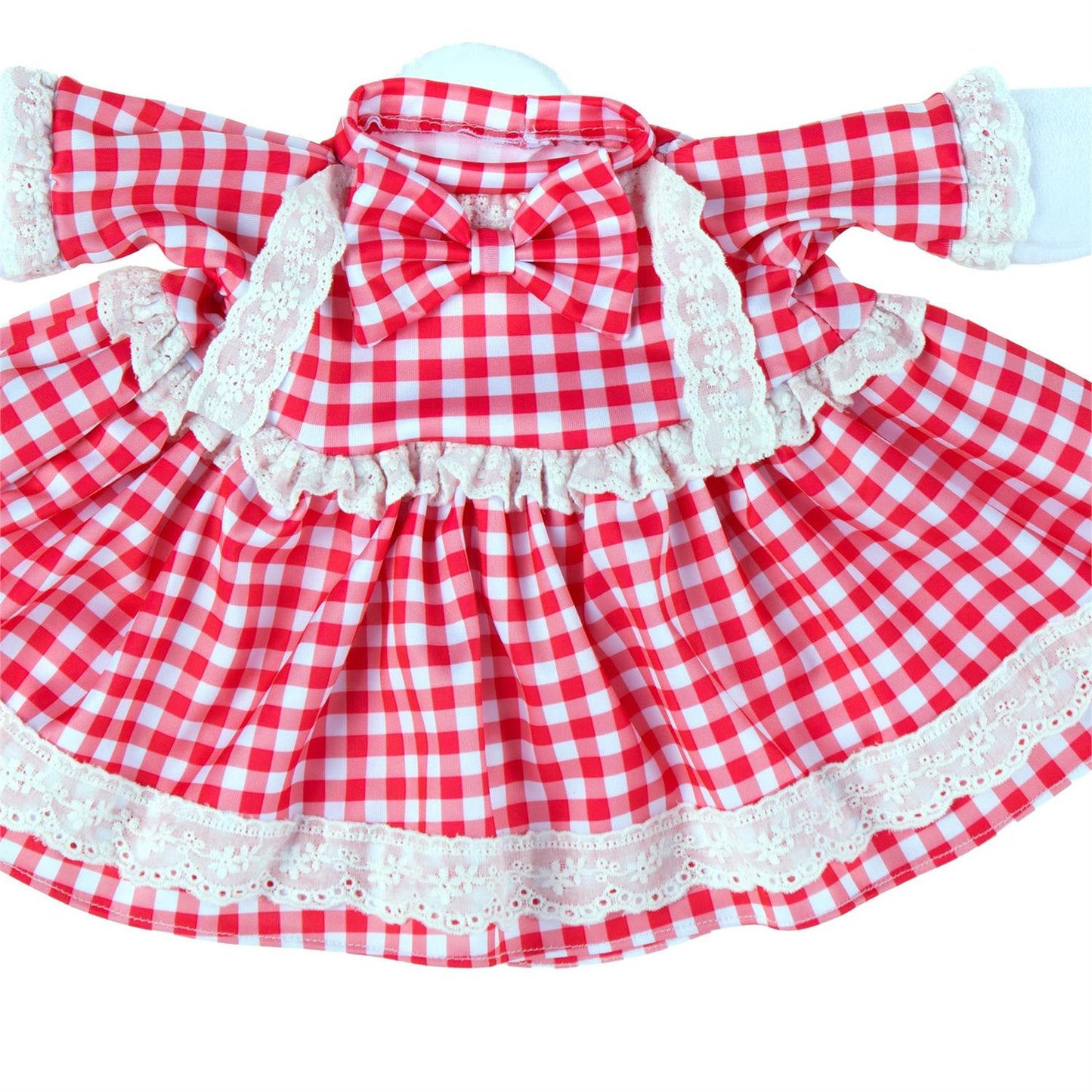 Red Gingham Dress Porch Goose Outfit