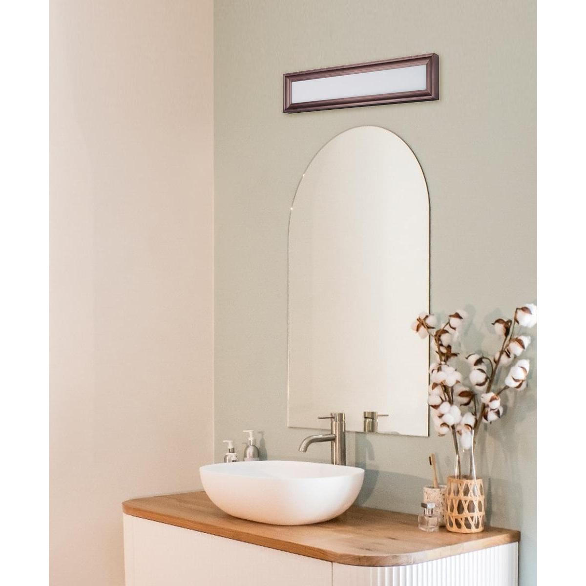 Rembrant 24"W 2-Light LED Bath Vanity Light Fixture Anodized Bronze Finish by Maxim