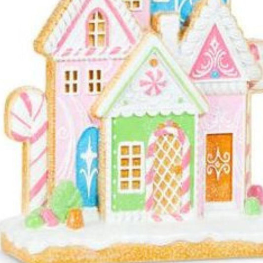 16" Bright Gingerbread House