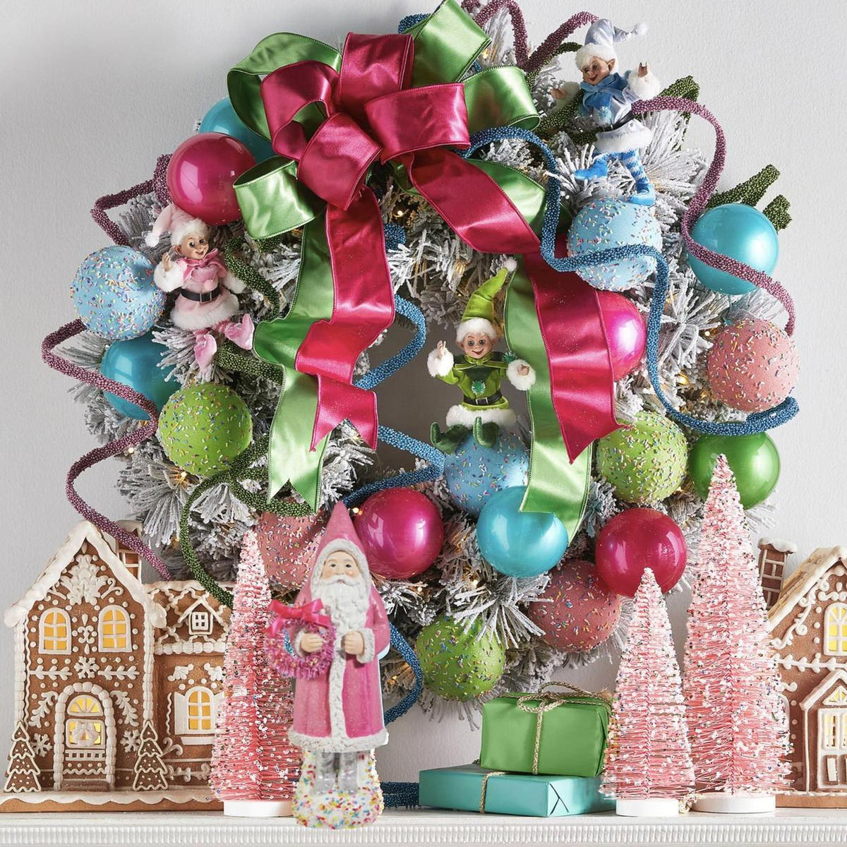 11.75" Sprinkle Pink Santa