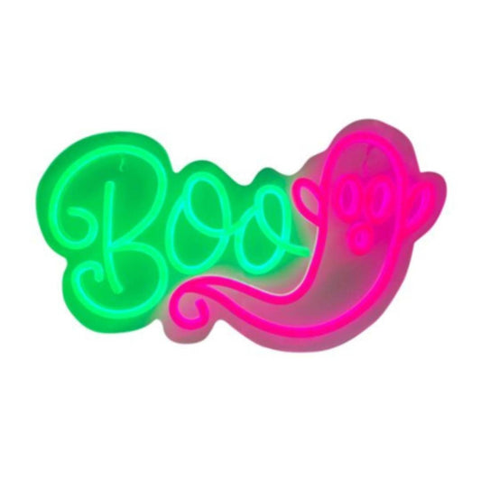 13" Boo Ghost Lighted Sign