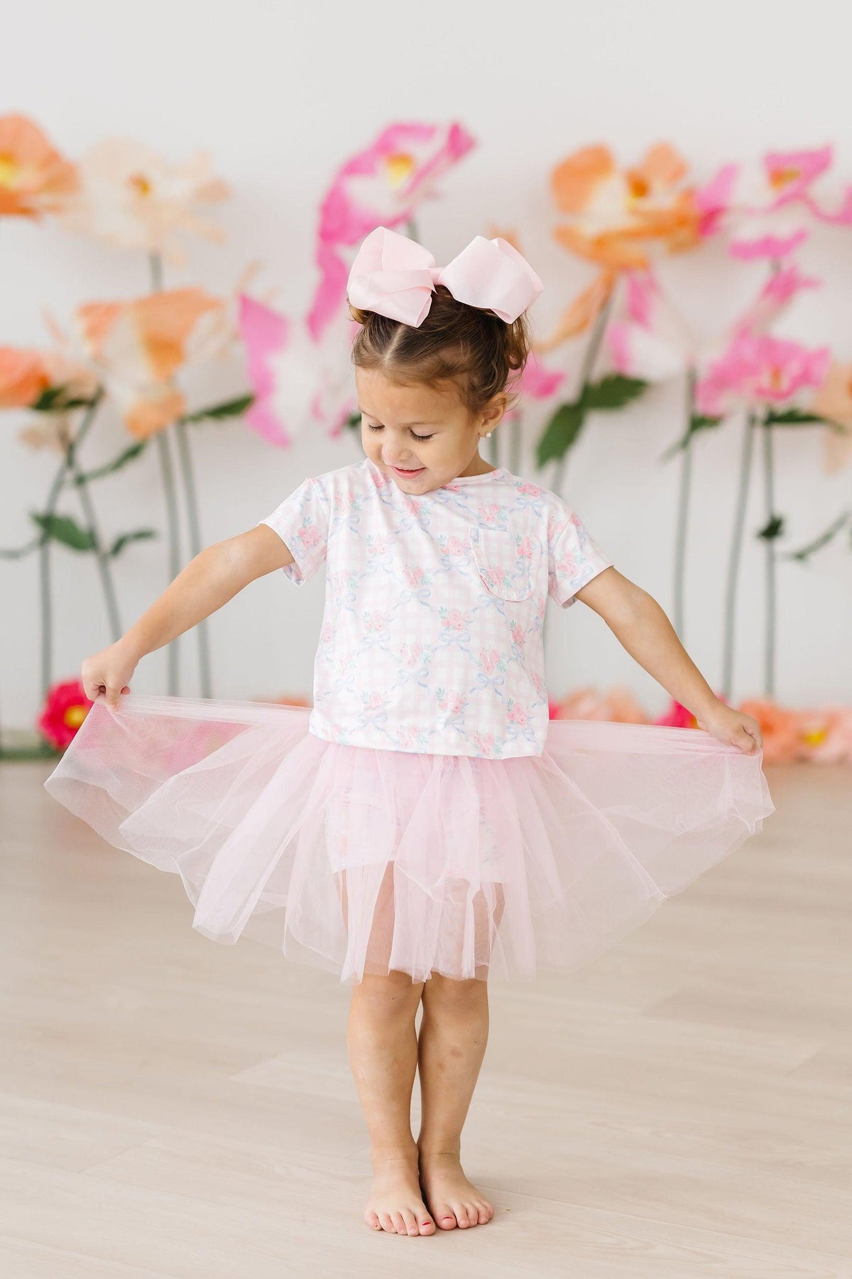 a girl in a tutu