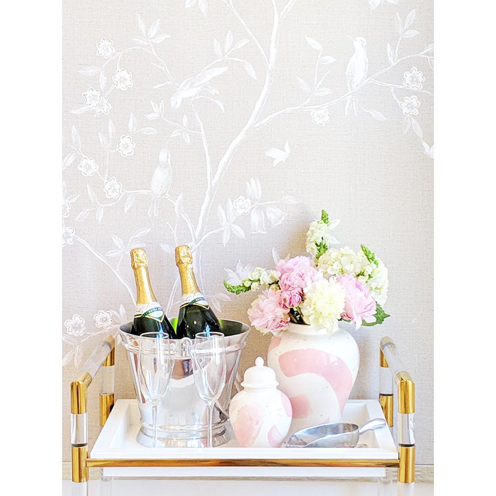 Robin's Egg Brushstroke Ginger Jar