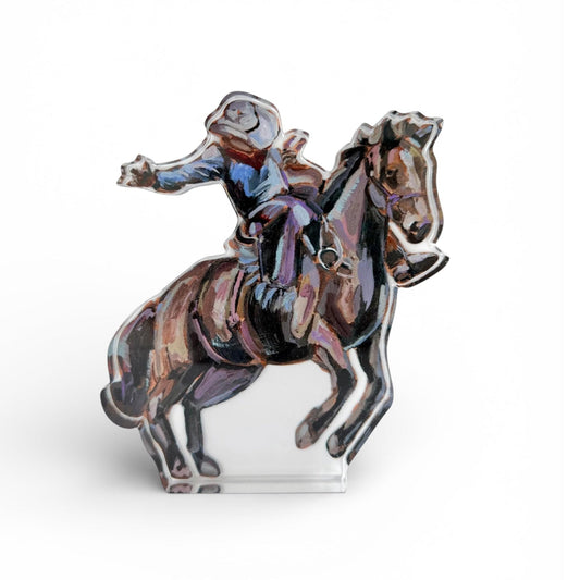 Rodeo Cowboy Acrylic Tabletop Art