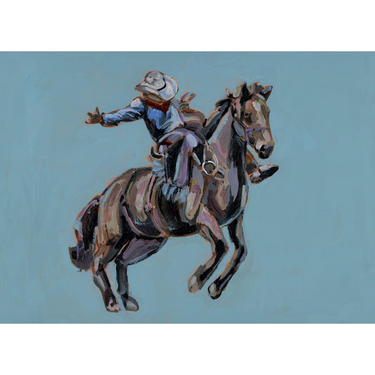 "Rodeo Cowboy" on canvas