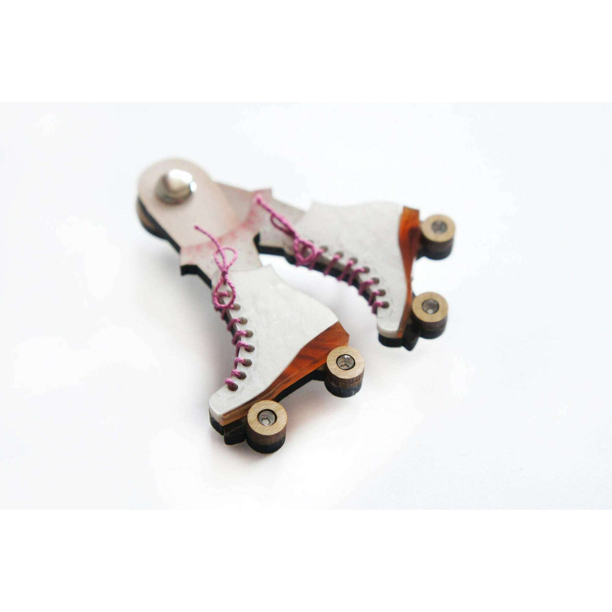 Roller Skates Brooch by Laliblue