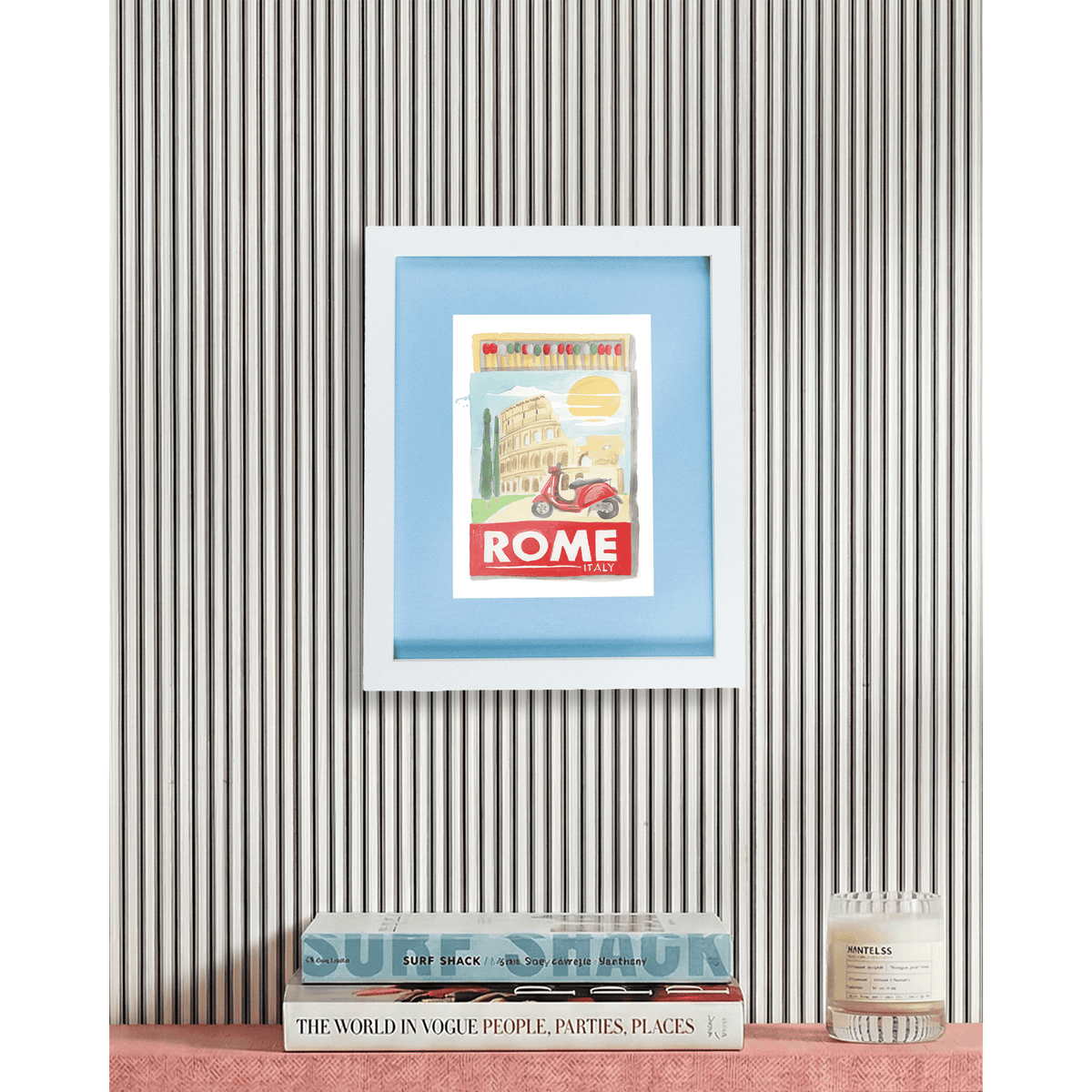 Rome Matchbook Art Print