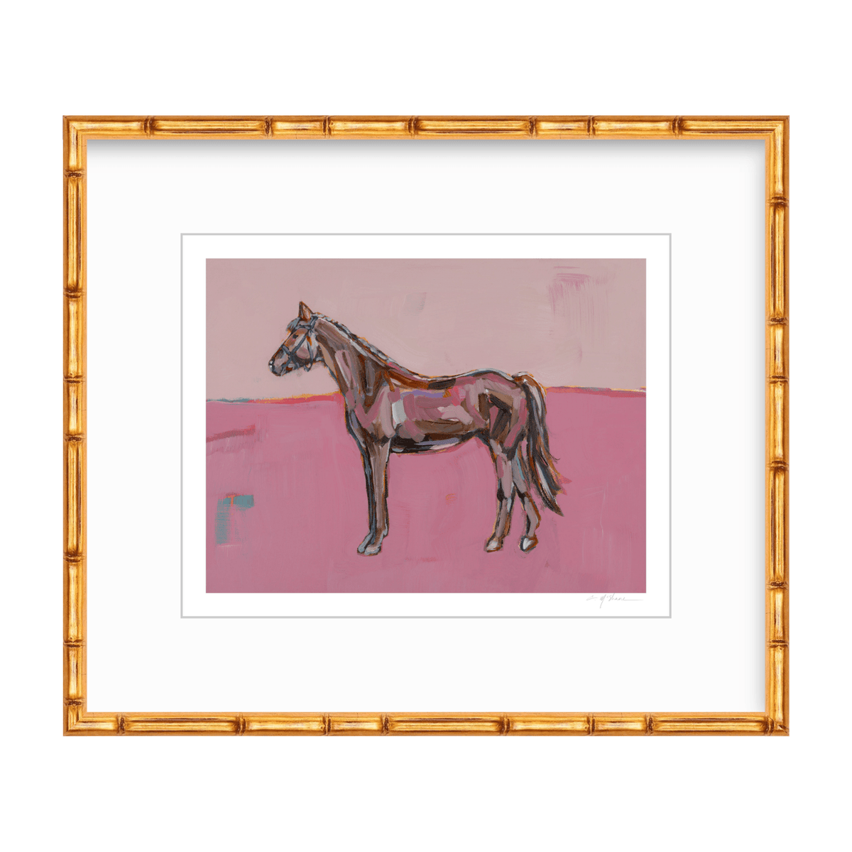 Rose in the Dust Horse Fine Art Print