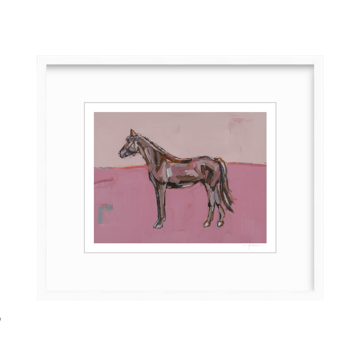 Rose in the Dust Horse Fine Art Print