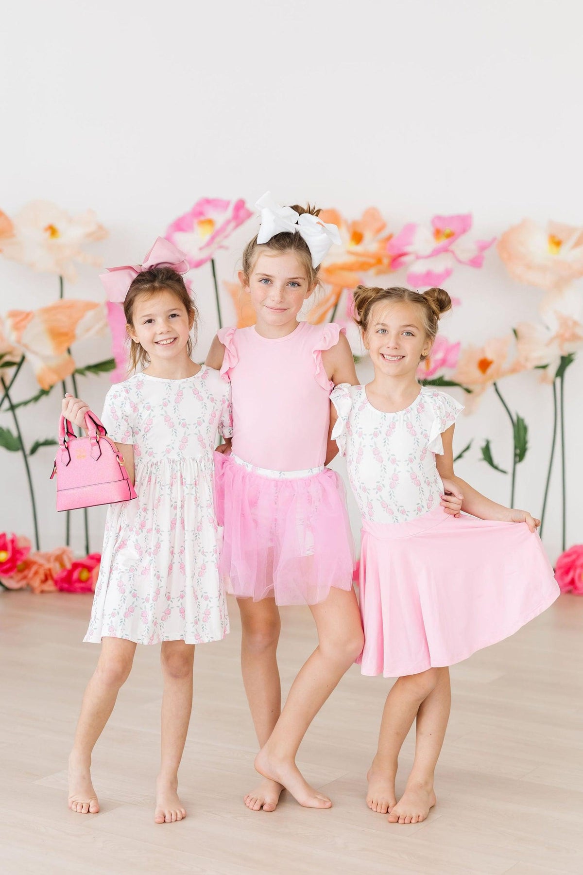 a group of girls posing for a picture