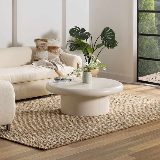 Ambel Tan Camel Jute Area Rug