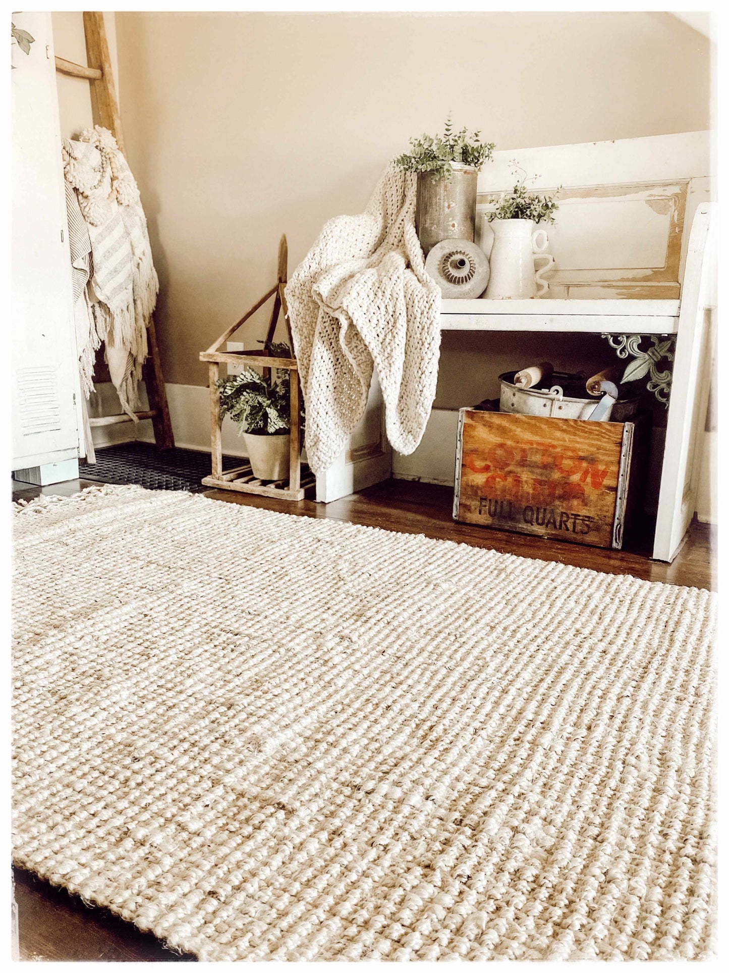Senneterre Bleached Jute Rug