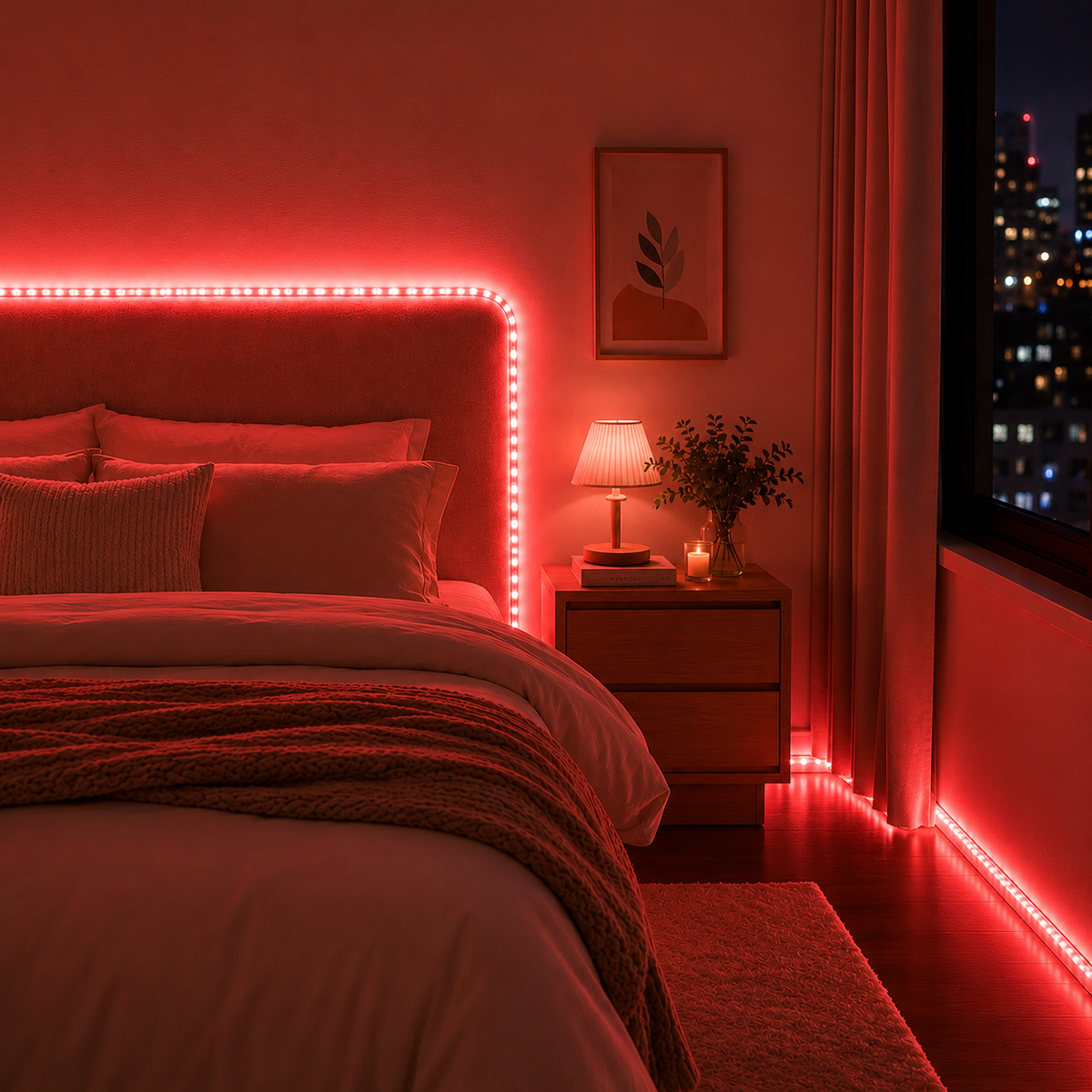 300 LED Strip Light 5M Red Non-Waterproof Indoor Flexible Lighting