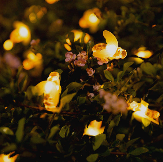LED Solar String Lights - Bee Design