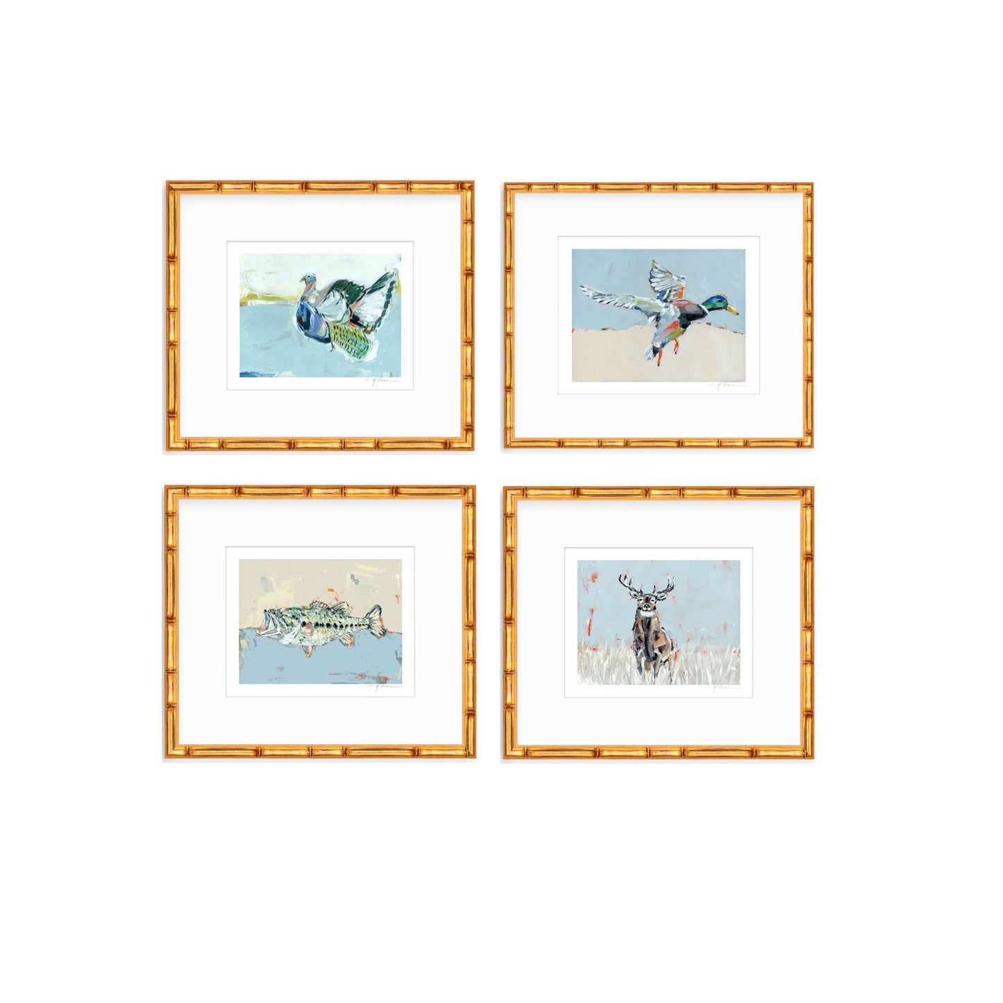 Southern Raised Mallard Fish Deer Turkey Fine Art Print