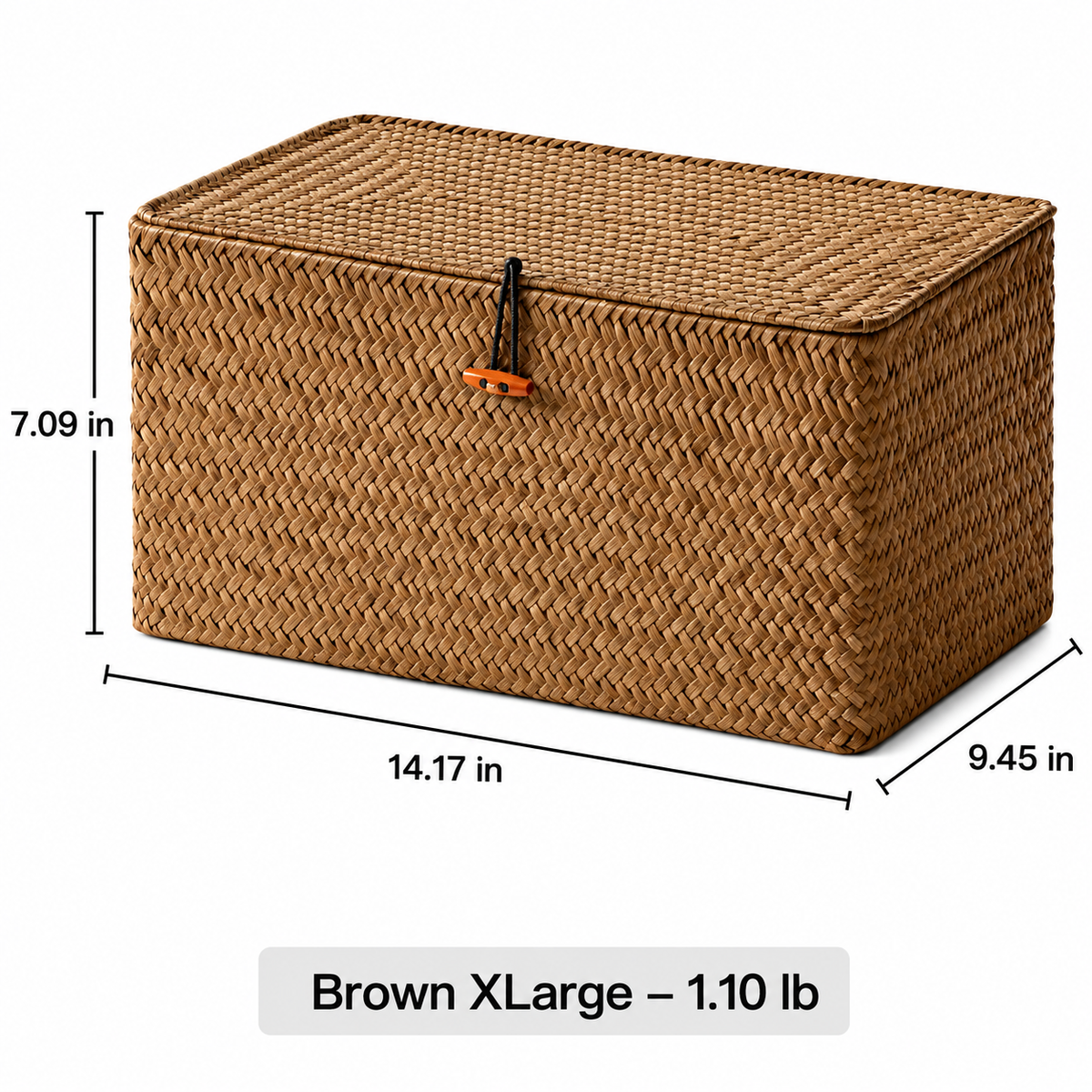 Woven Lidded Storage Box