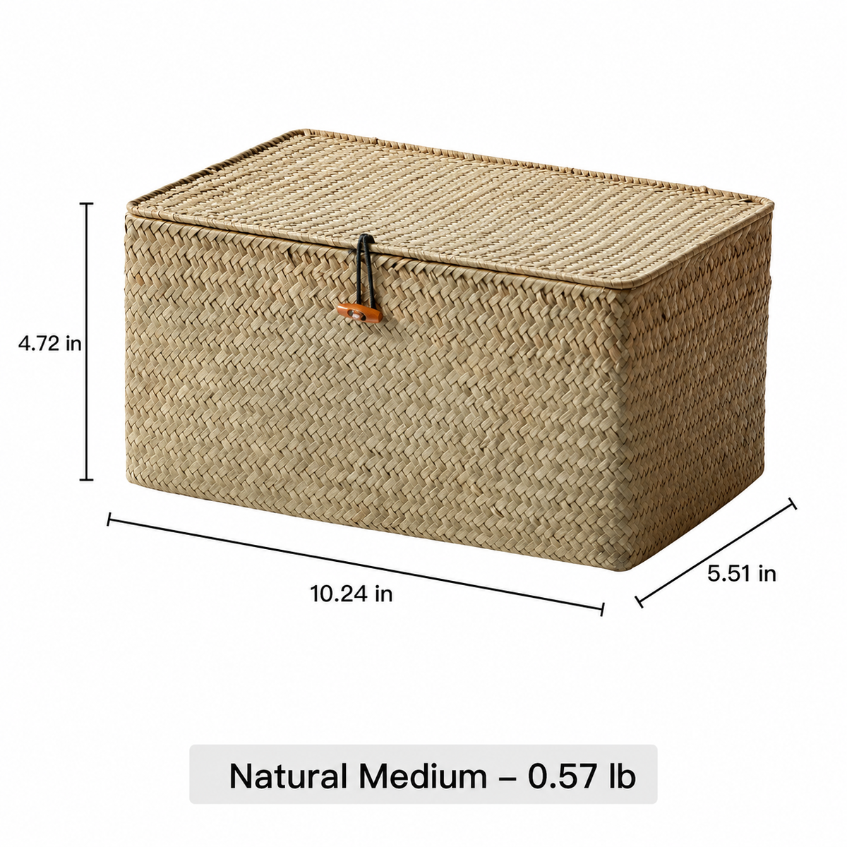 Woven Lidded Storage Box