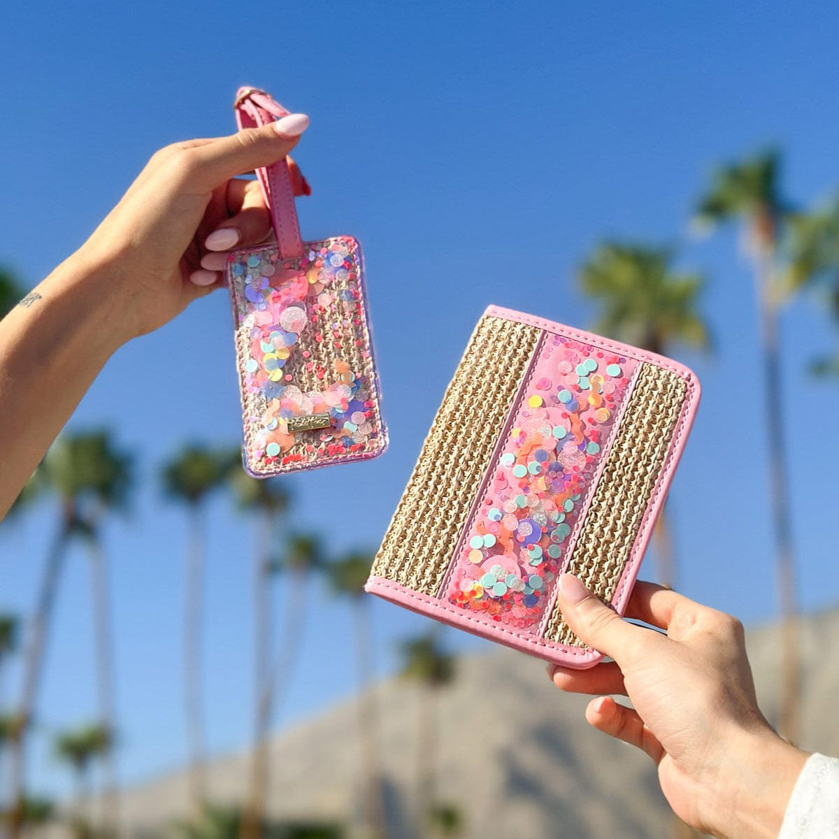 Woven Confetti Passport Holder