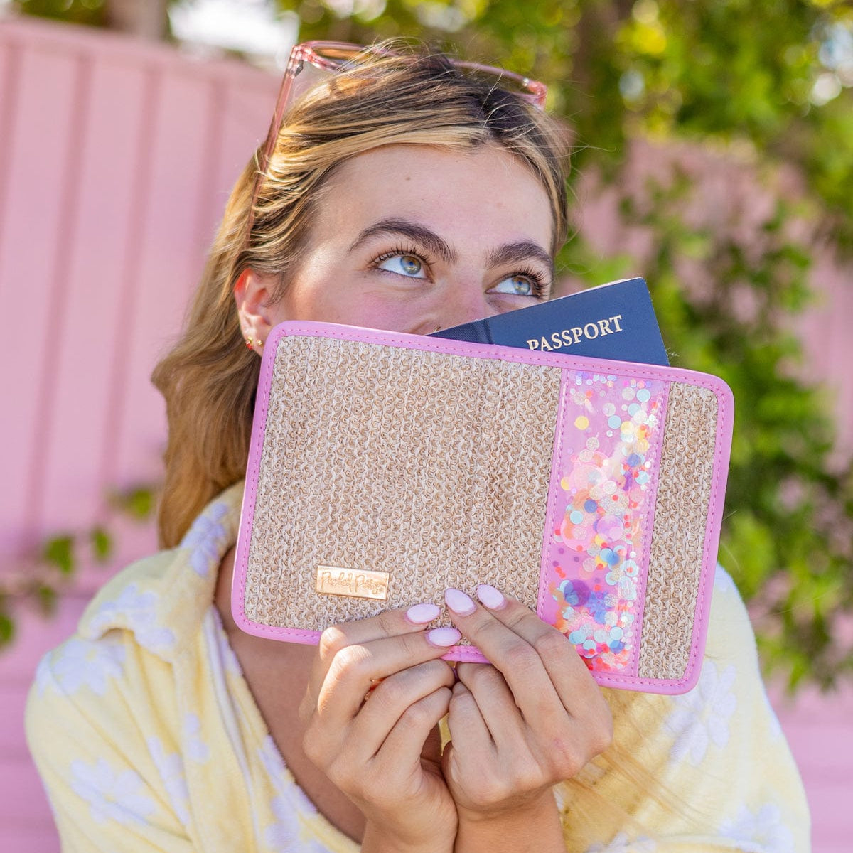 Woven Confetti Passport Holder