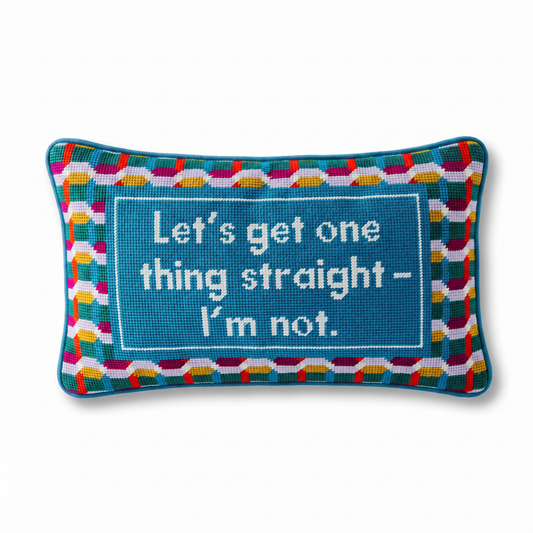 Straight Needlepoint Pillow