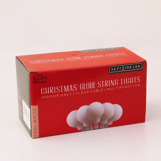 100 LED String Light Bulb with connector - White