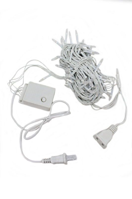 100 LED String Light with Connector - Green