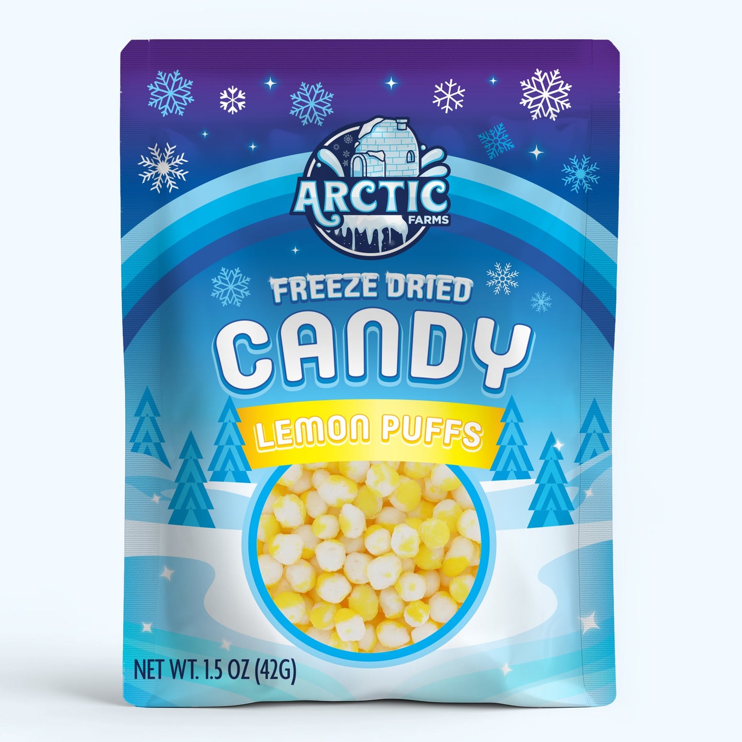 Freeze Dried Lemon Puffs Candies