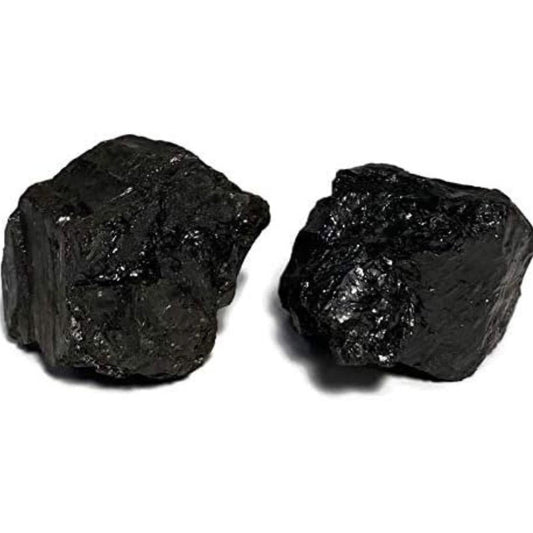 a pair of black rocks