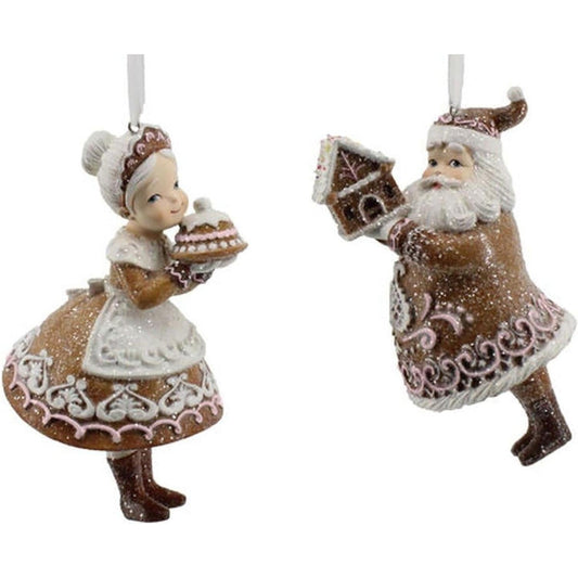 a couple of christmas ornaments