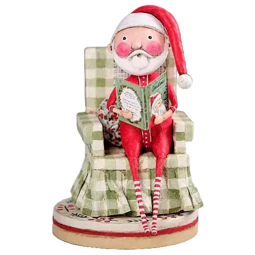 Santa's Christmas Story Figurine by Lori Mitchell — 7-Inch Poly Resin Collectible (New 2026)