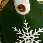 Santa's Cowboy Boot Vase