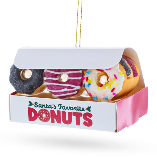 a box of doughnuts from a string