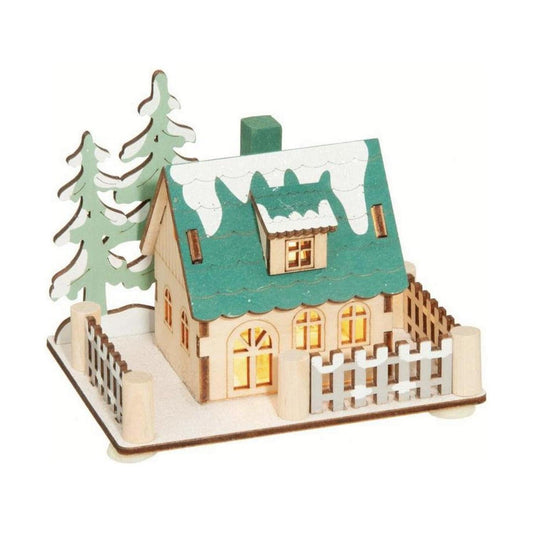 Scandinavian Lighted Lodge