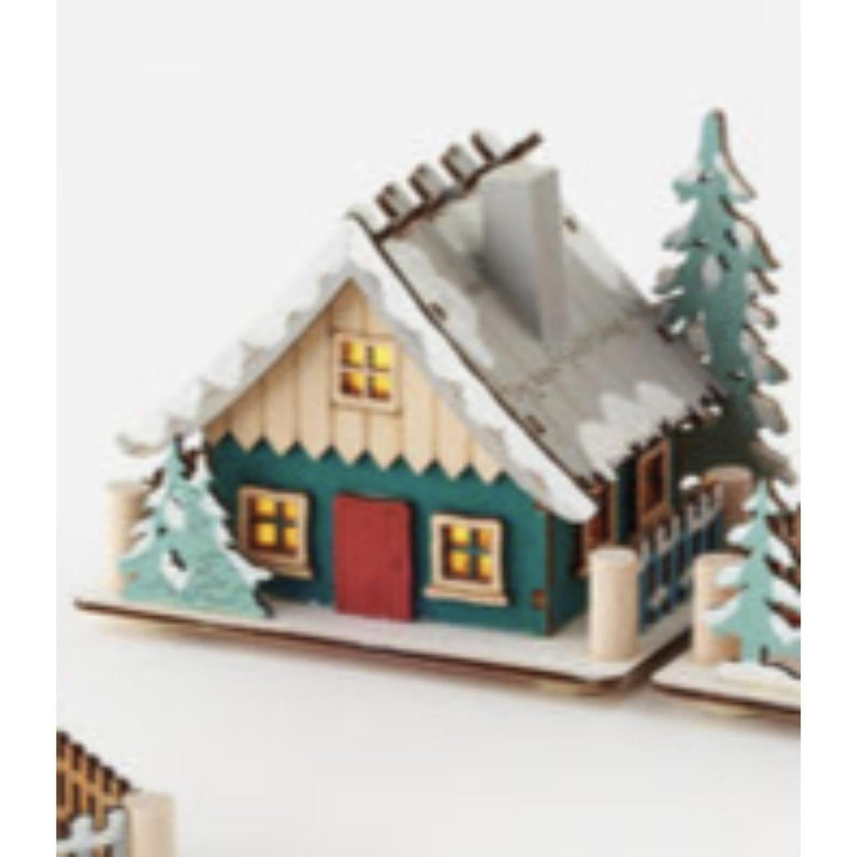 Scandinavian Lighted Lodge