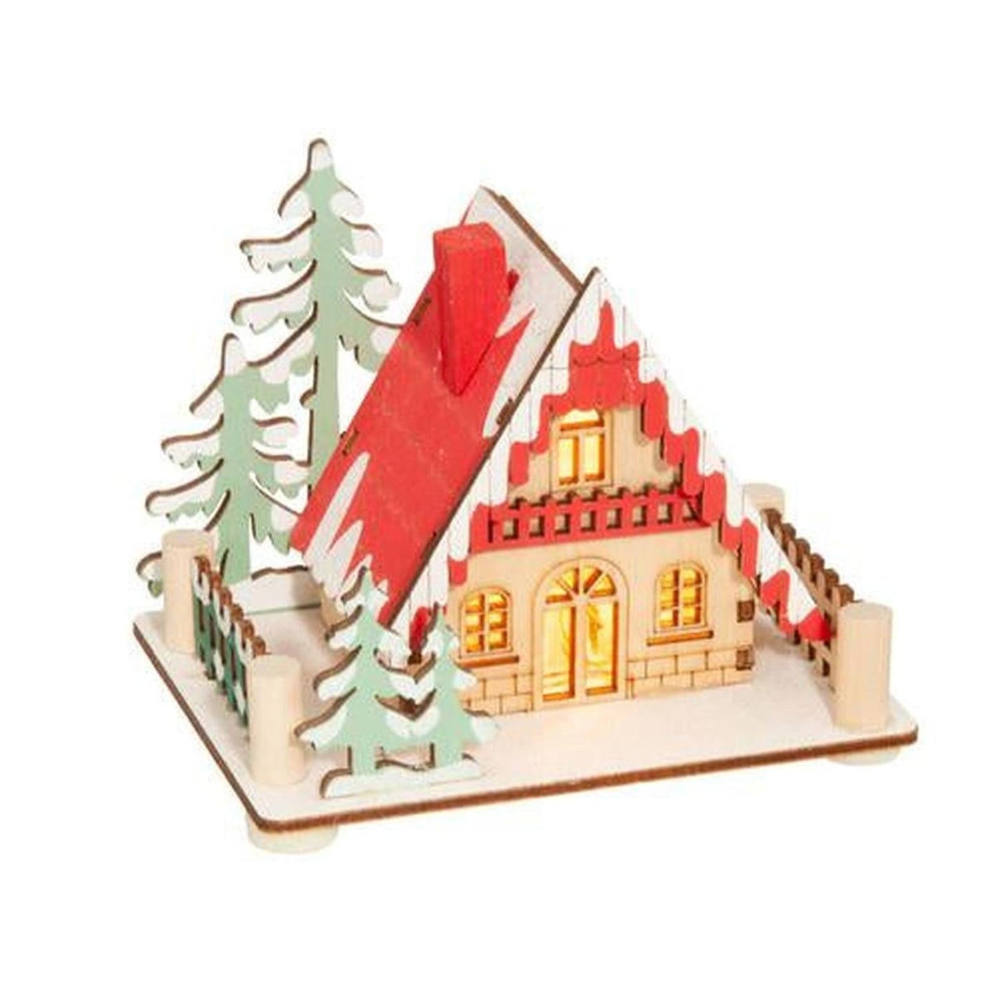Scandinavian Lighted Lodge