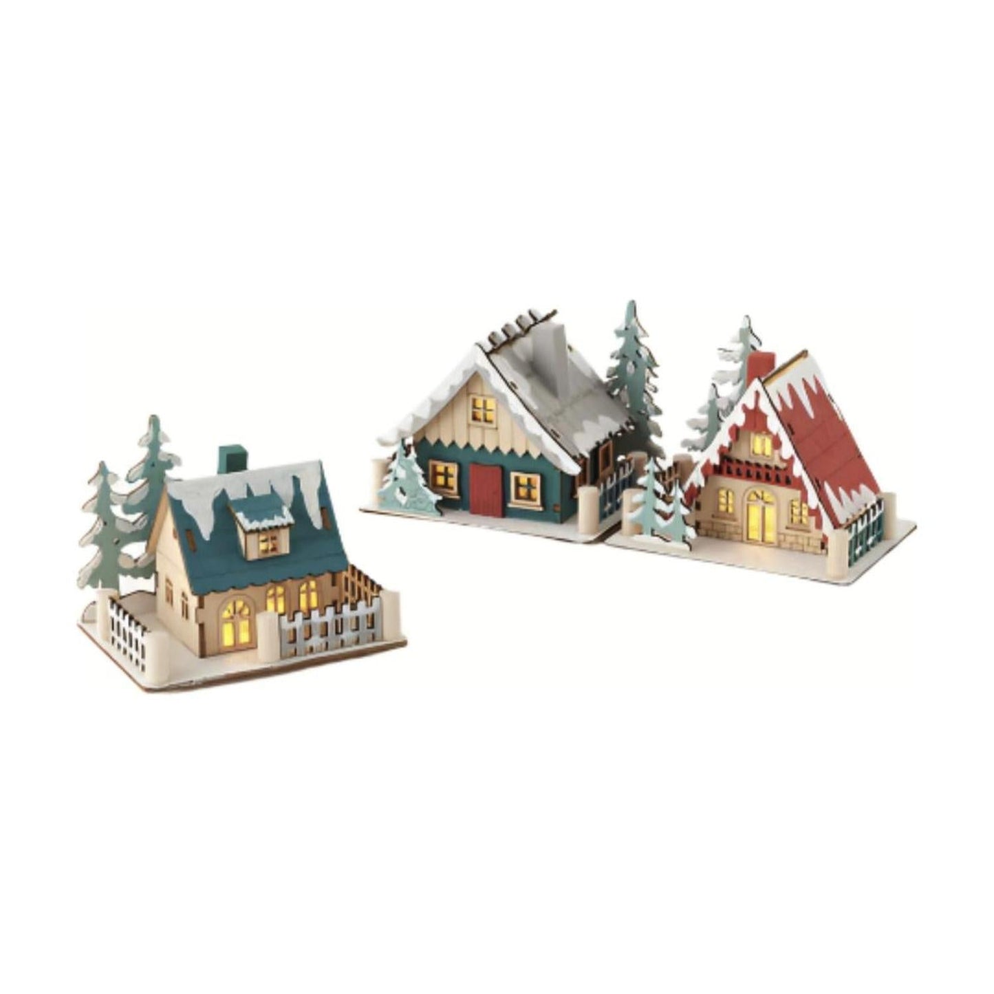 Scandinavian Lighted Lodge