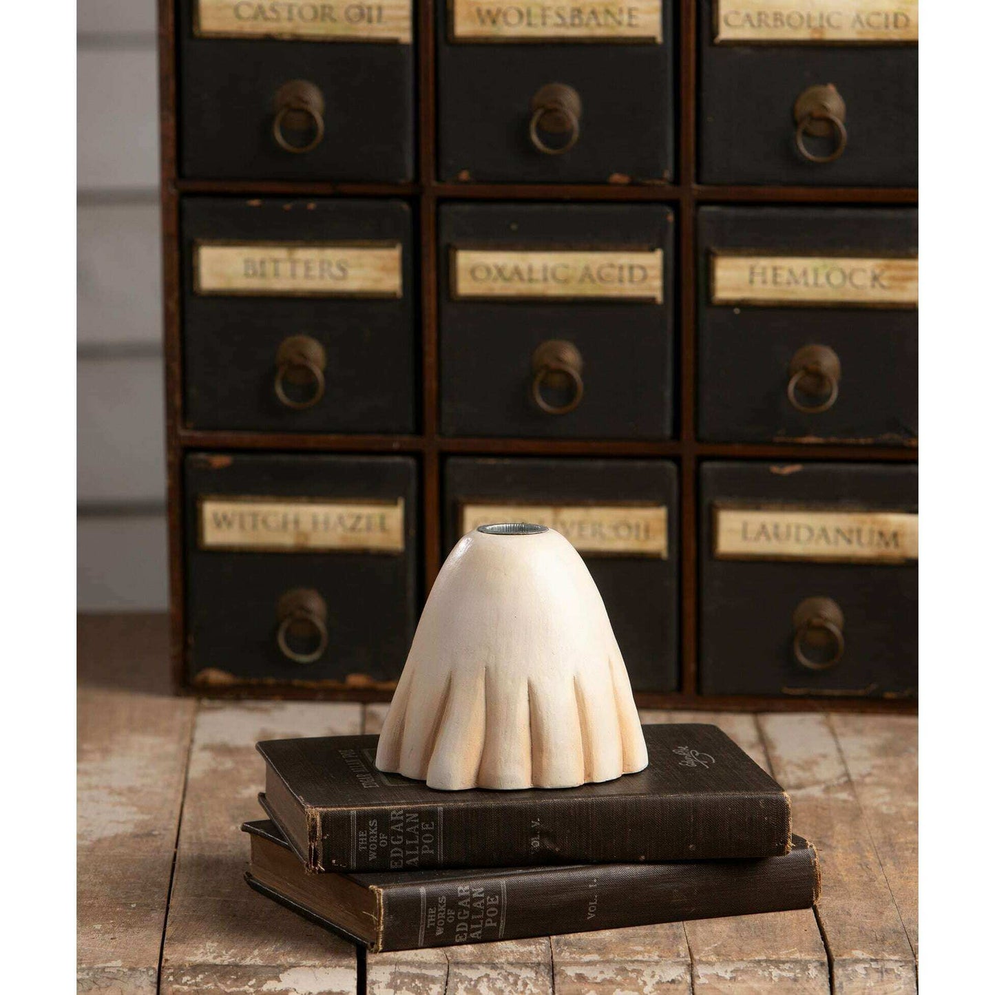 Scared Ghost Candlestick | Halloween Decor | Bethany Lowe