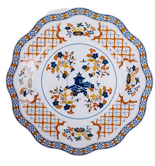 a plate with a design on it