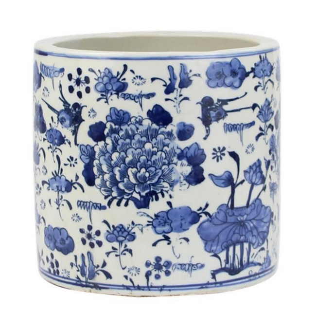 Mid Size Round Floral Planter