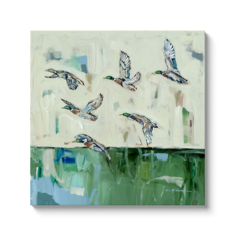 "Mallards Calling" on canvas