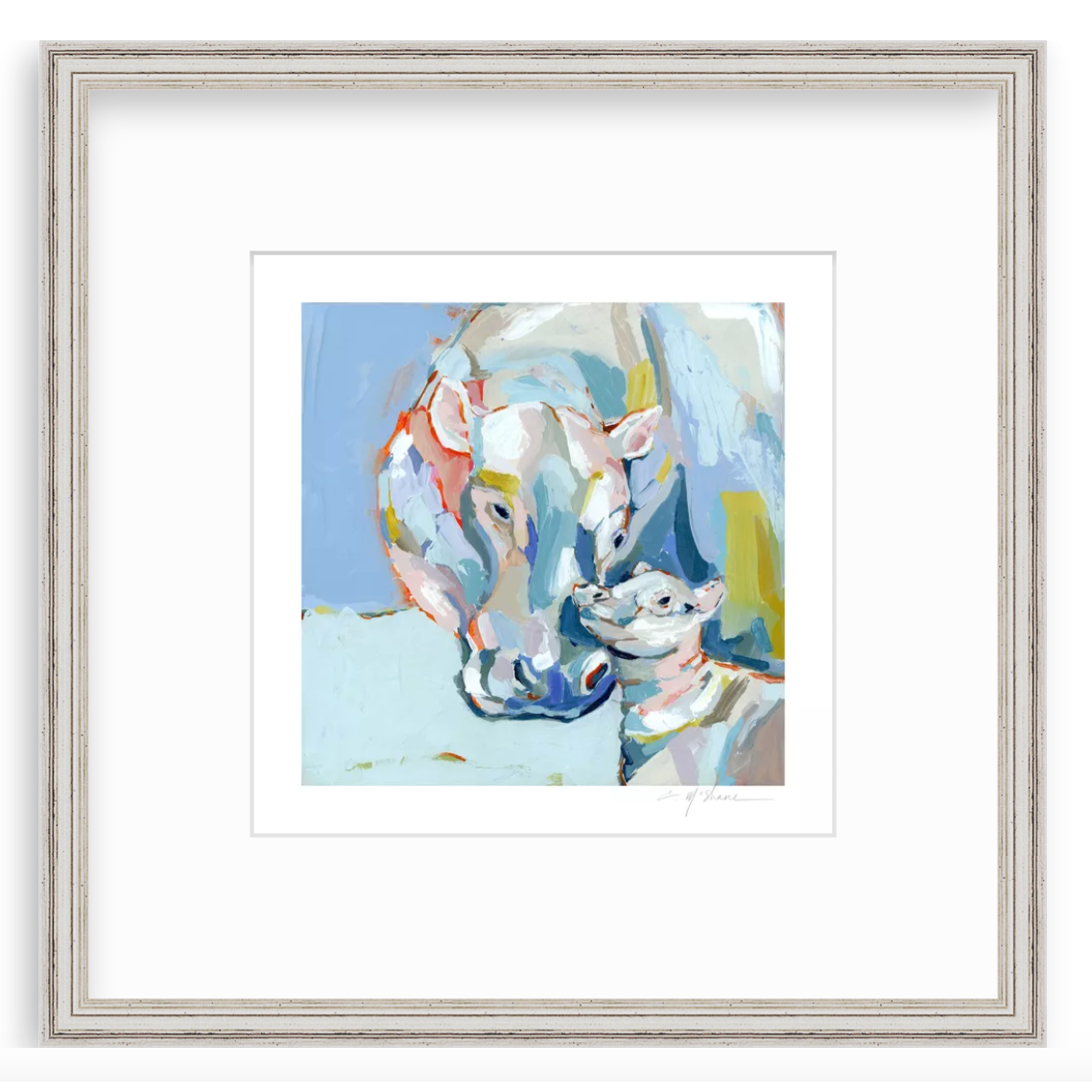 Hippo Love Fine Art Print
