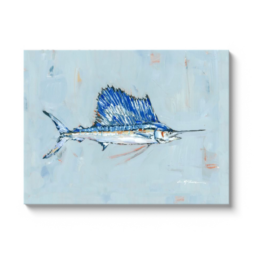 Sailfish on canvas