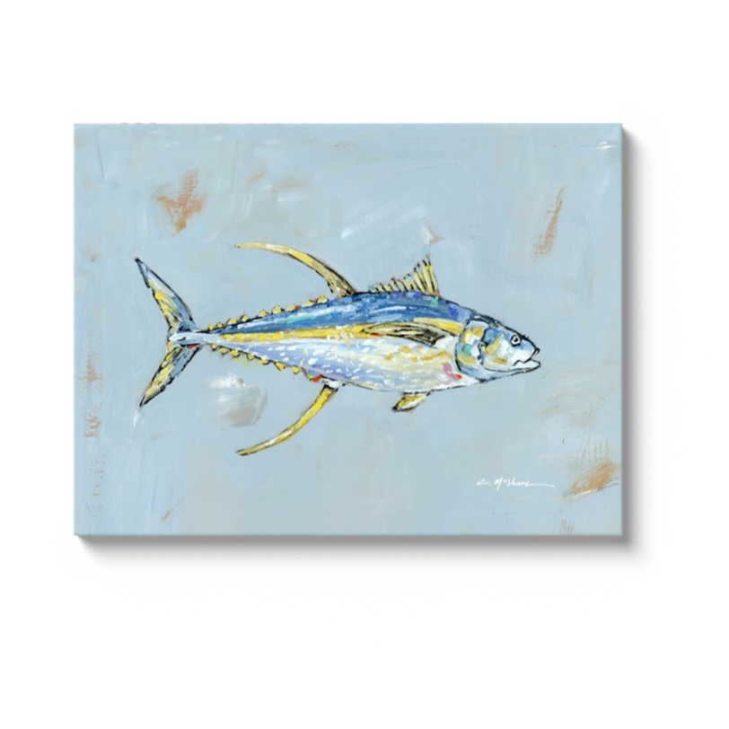 Yellowfin Tuna on canvas