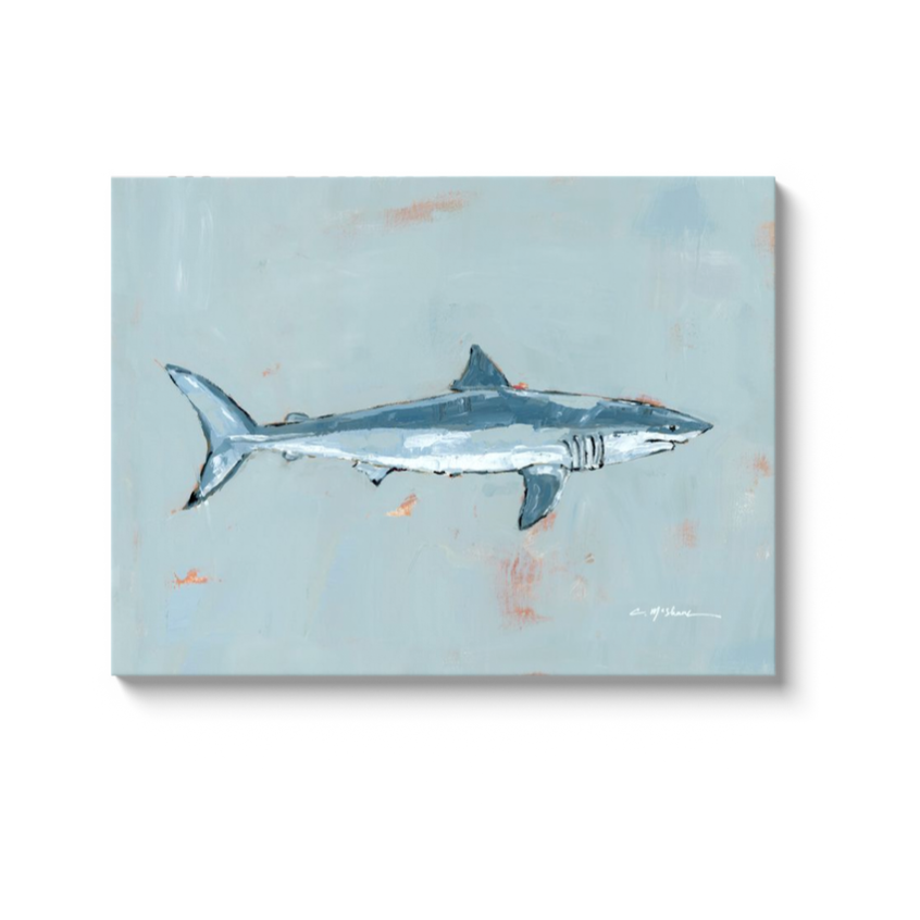 Shark on canvas