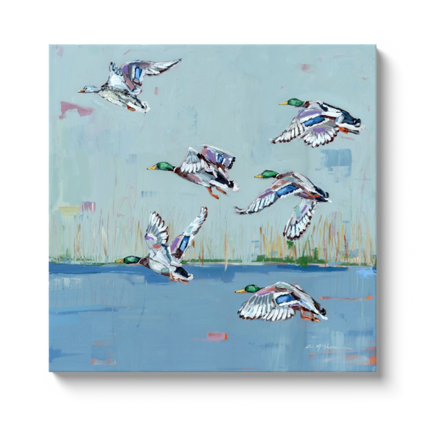 "Coastal Mallards" on canvas