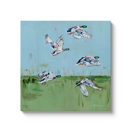 "Marsh Migration" on canvas