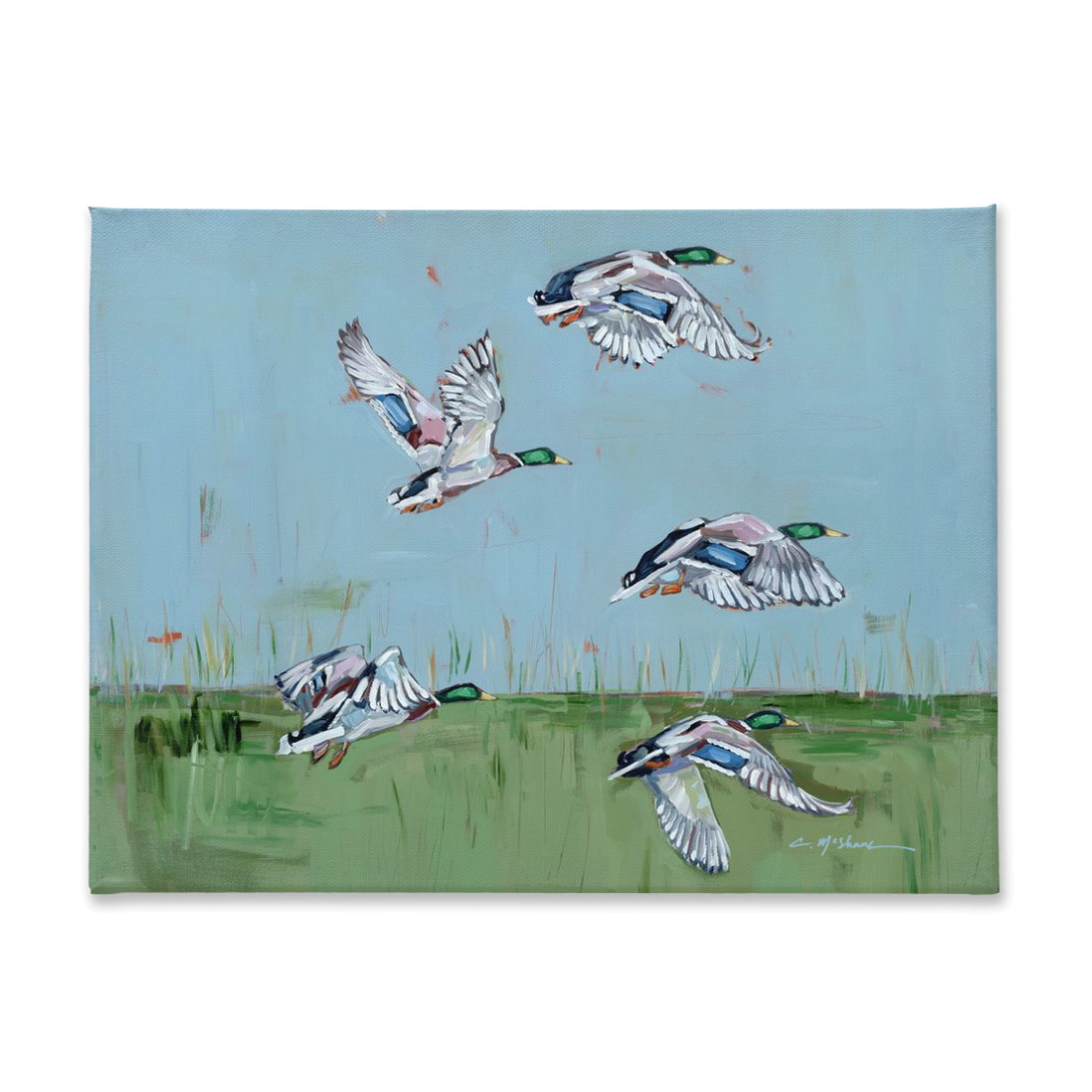 "Marsh Migration" on canvas