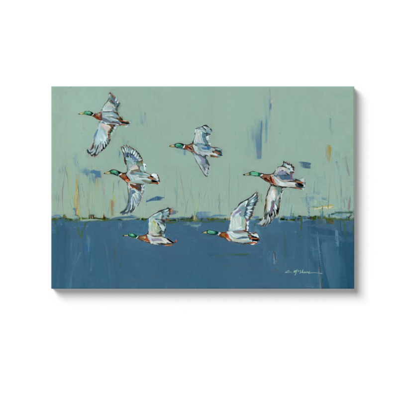 "Moody Mallards" on canvas