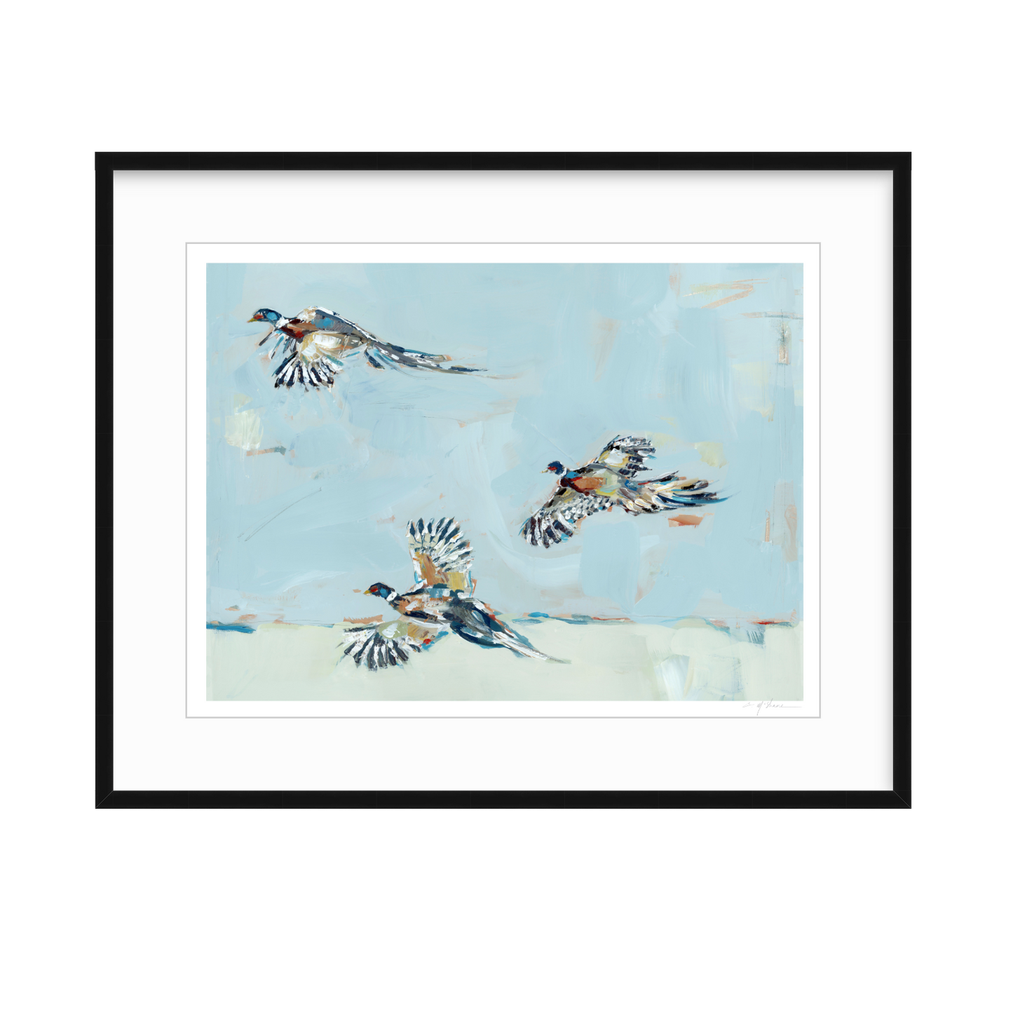 Pheasantly Surpised Pheasant Fine Art Print